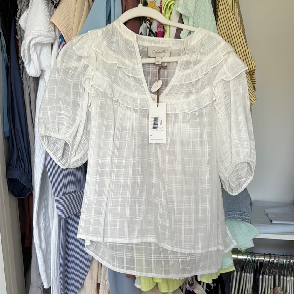 Cleo Bella White Women's Top